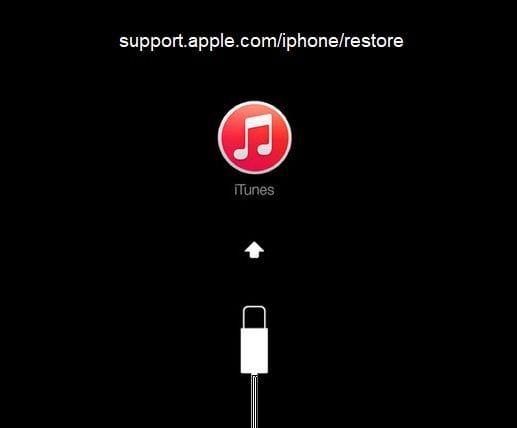 Support.apple.com/iphone/restore на экране - как убрать