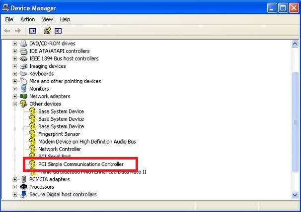 Скачать драйвер для PCI-контроллер Simple Communications Windows 7 64 bit