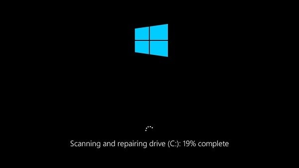 Scanning and repairing drive на Windows 10 что делать