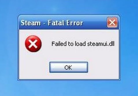 Failed to load steamui.dll как исправить ошибку